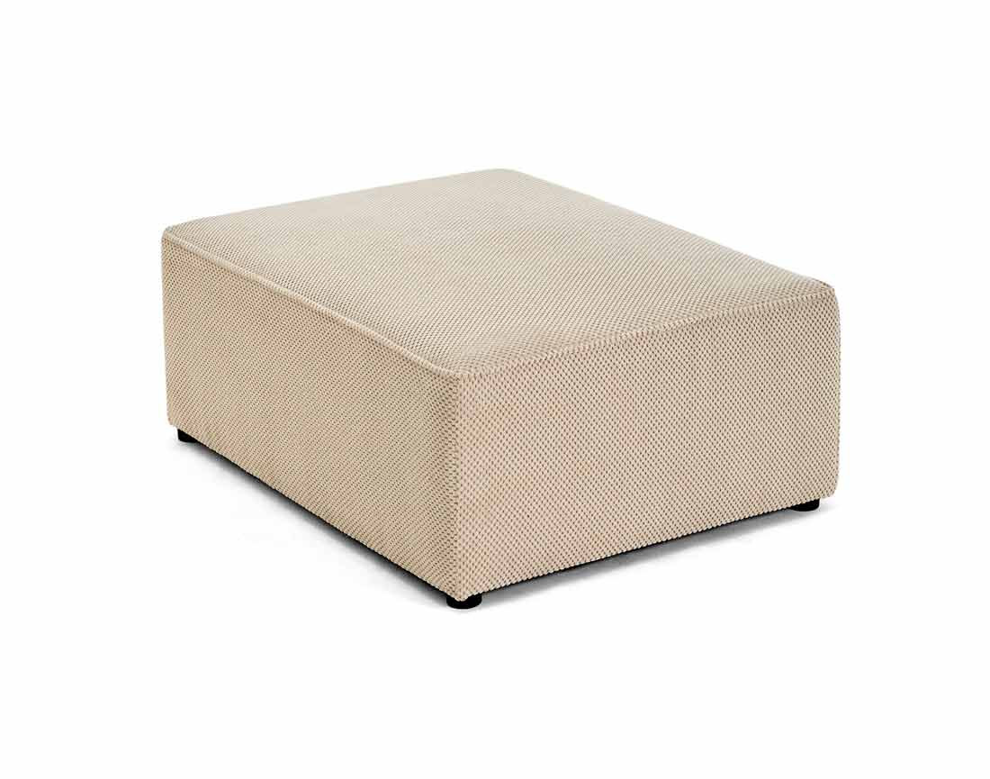 Pouf en velours texturé Topaze