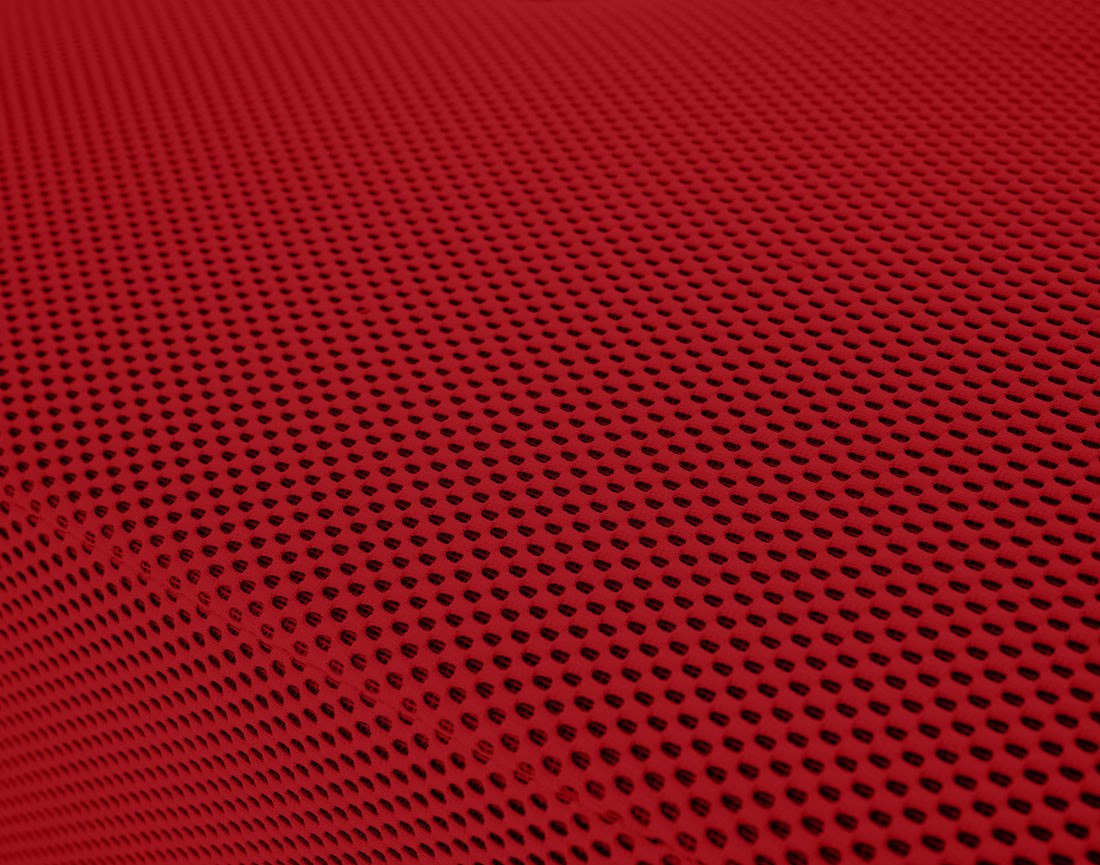 Canapé modulable d'angle droit 5 places en tissu mailles 3D Onyx