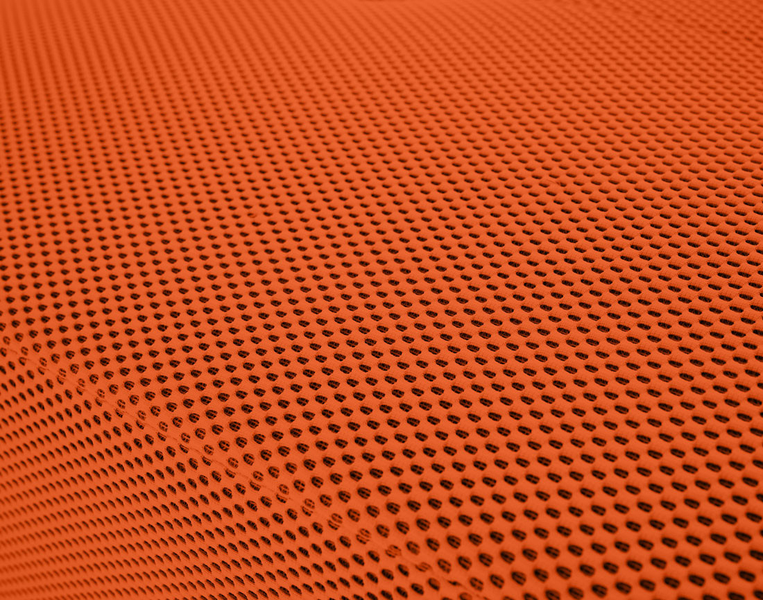 Canapé modulable d'angle gauche 5 places en tissu mailles 3D Onyx