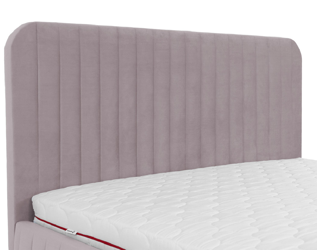 Lit coffre 140x200 cm sommier inclus en velours Stuart