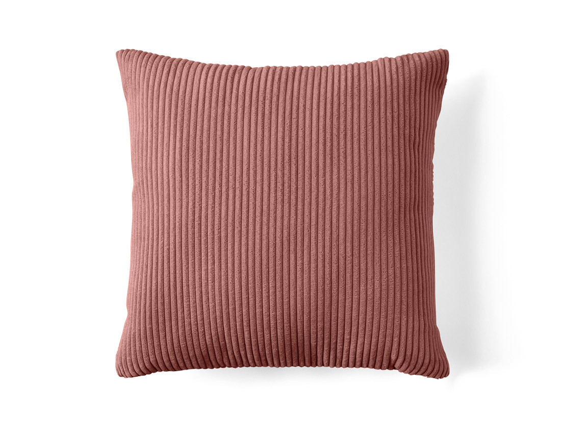 Coussin en velours côtelé 60x60 cm Selma