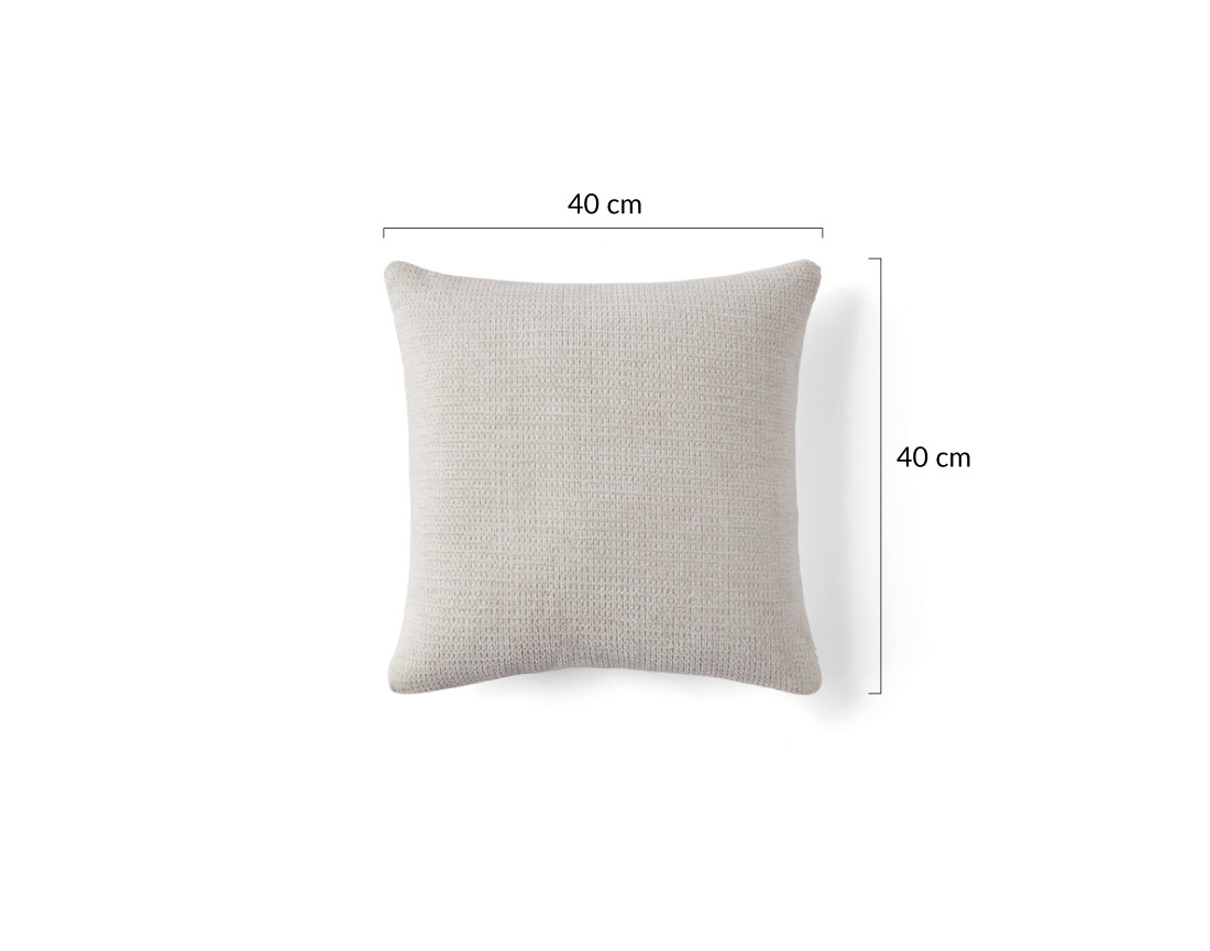 Coussin en tissu texturé 40x40 cm Polette