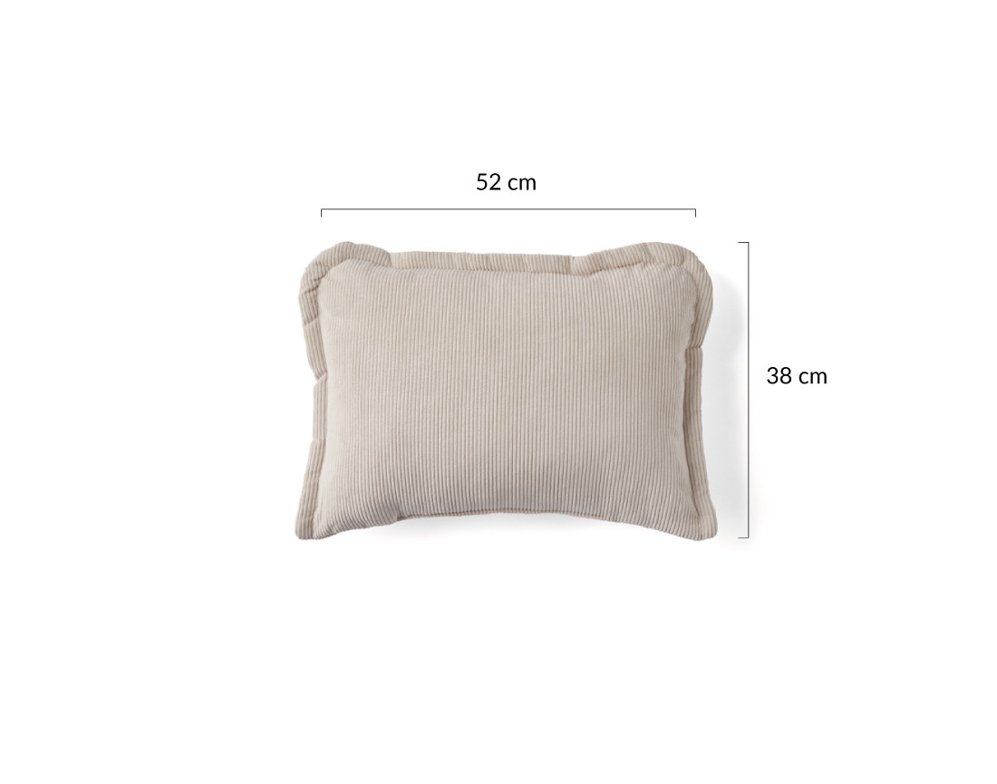 Coussin en velours côtelé 38x52 cm Albane
