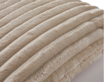 Coussin en velours côtelé grosses côtes 40x40 cm Garance