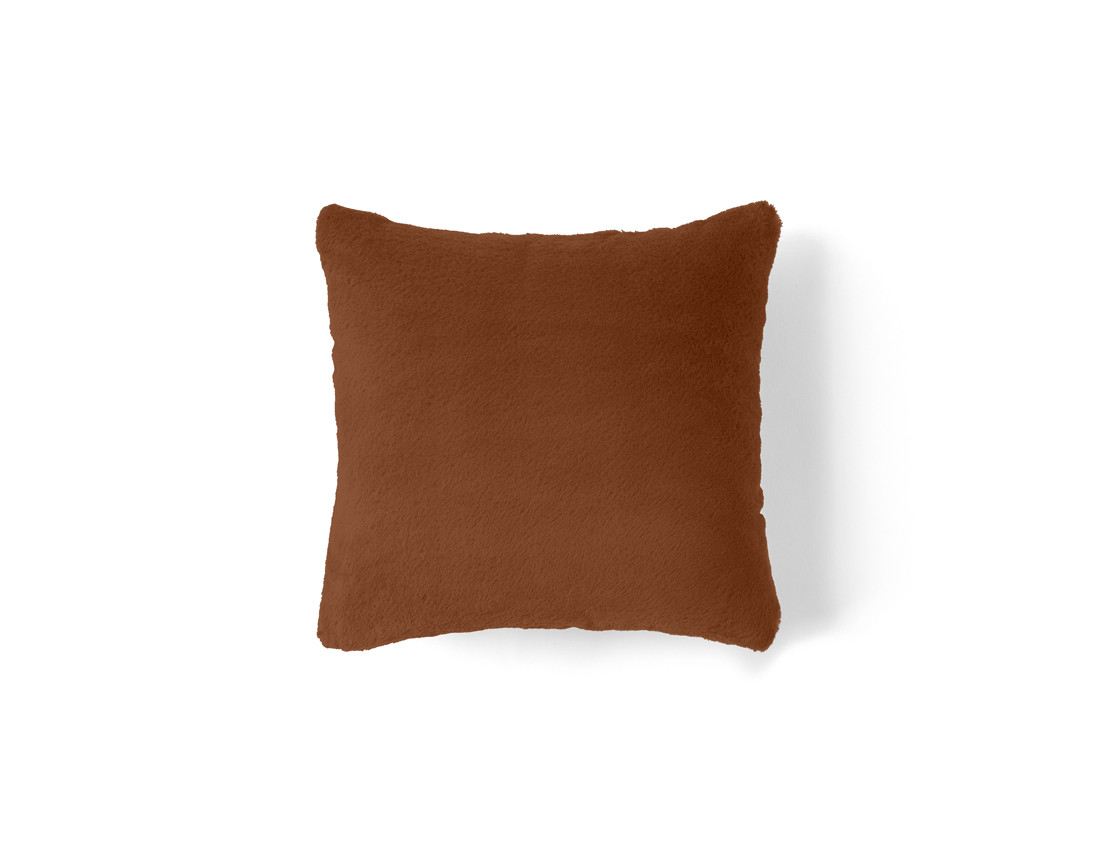 Coussin en fausse fourrure 35x35 cm Crocus