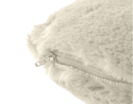 Coussin en fausse fourrure 35x35 cm Crocus