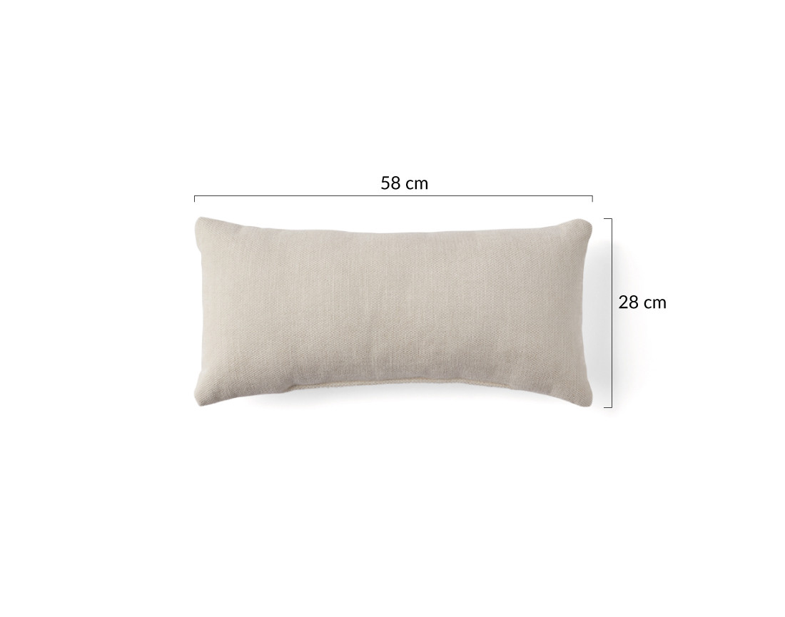 Coussin en velours texturé 28x58 cm Alicante