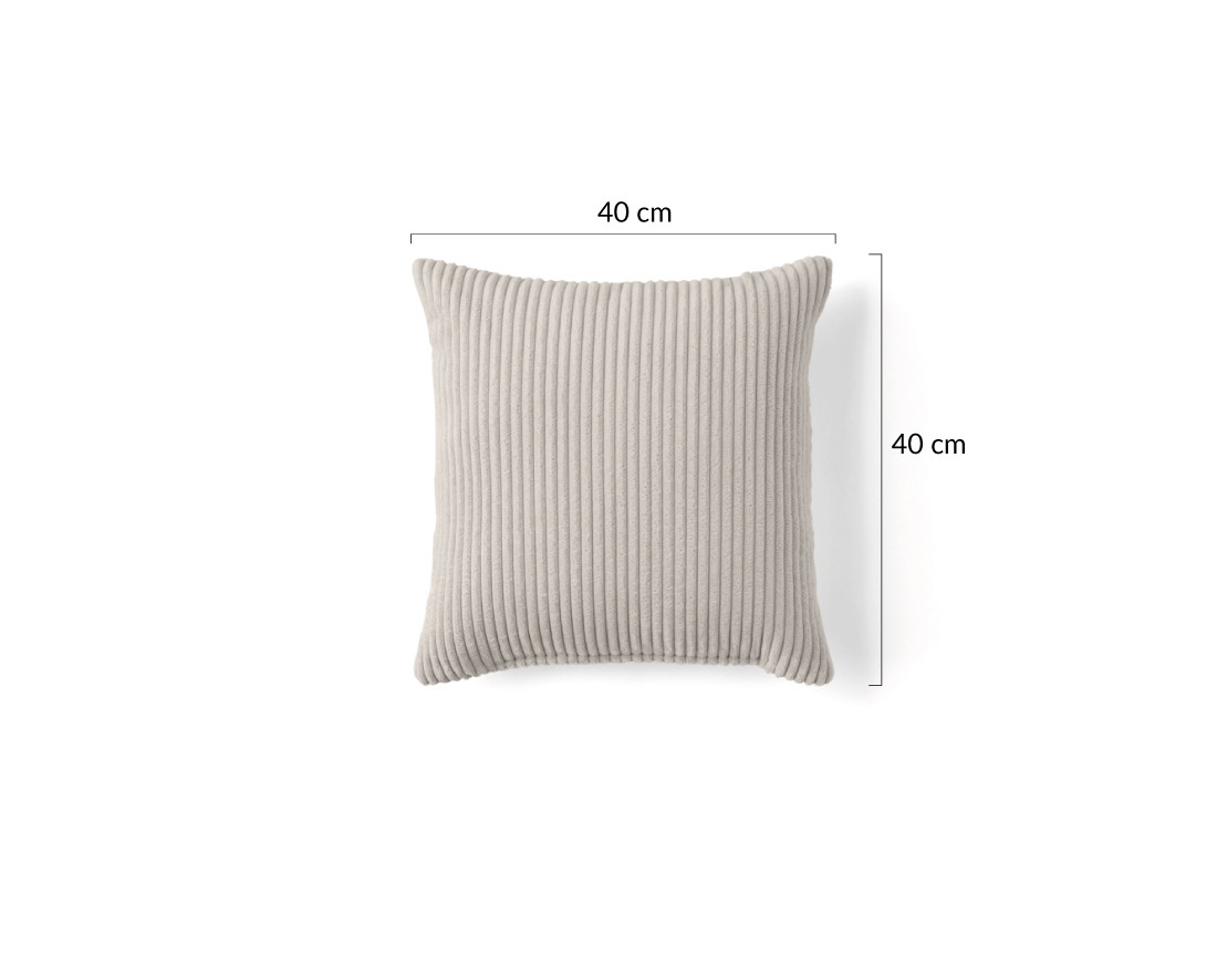 Coussin en velours côtelé 40x40 cm Colombine