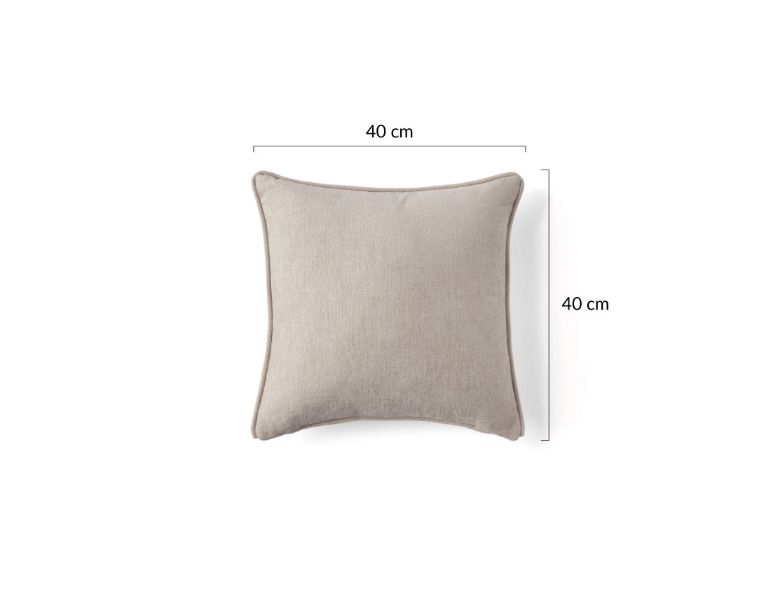 Coussin en tissu 40x40 cm Topaze