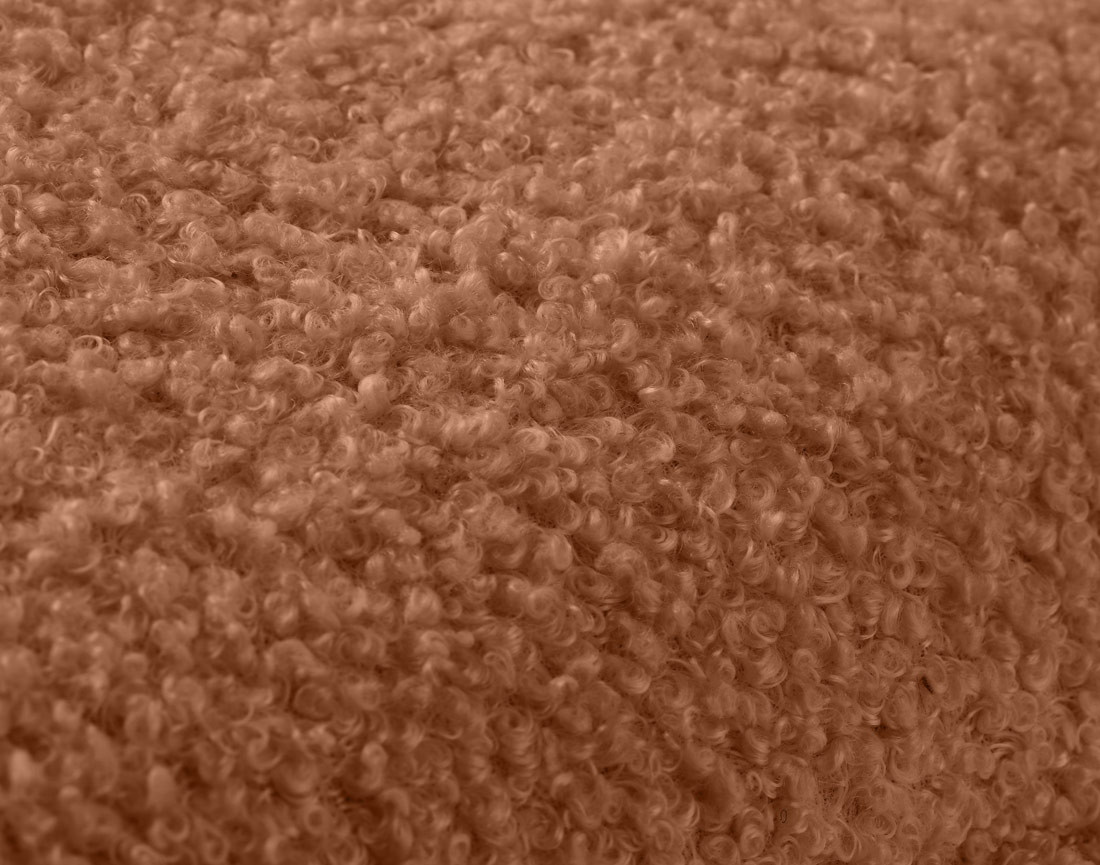 Coussin en tissu bouclette 40x40 cm Topaze