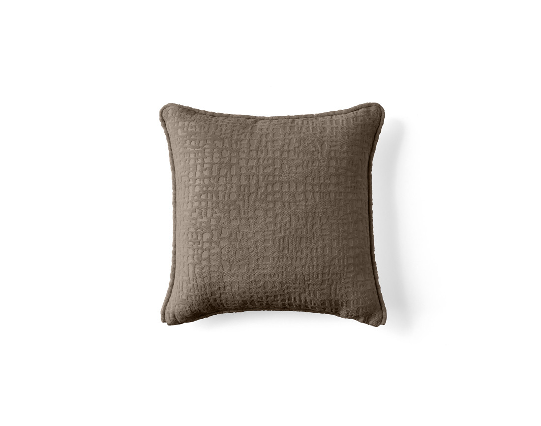 Coussin en tissu velours relief 40x40 cm Topaze