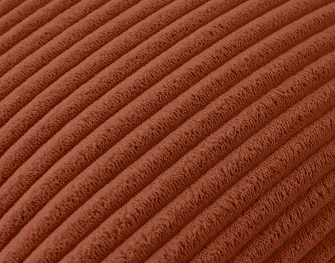 Coussin en velours côtelé 40x40 cm Topaze