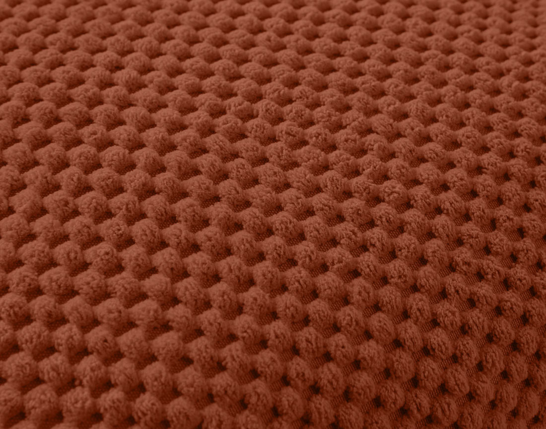 Coussin velours texturé 40x40 cm Topaze