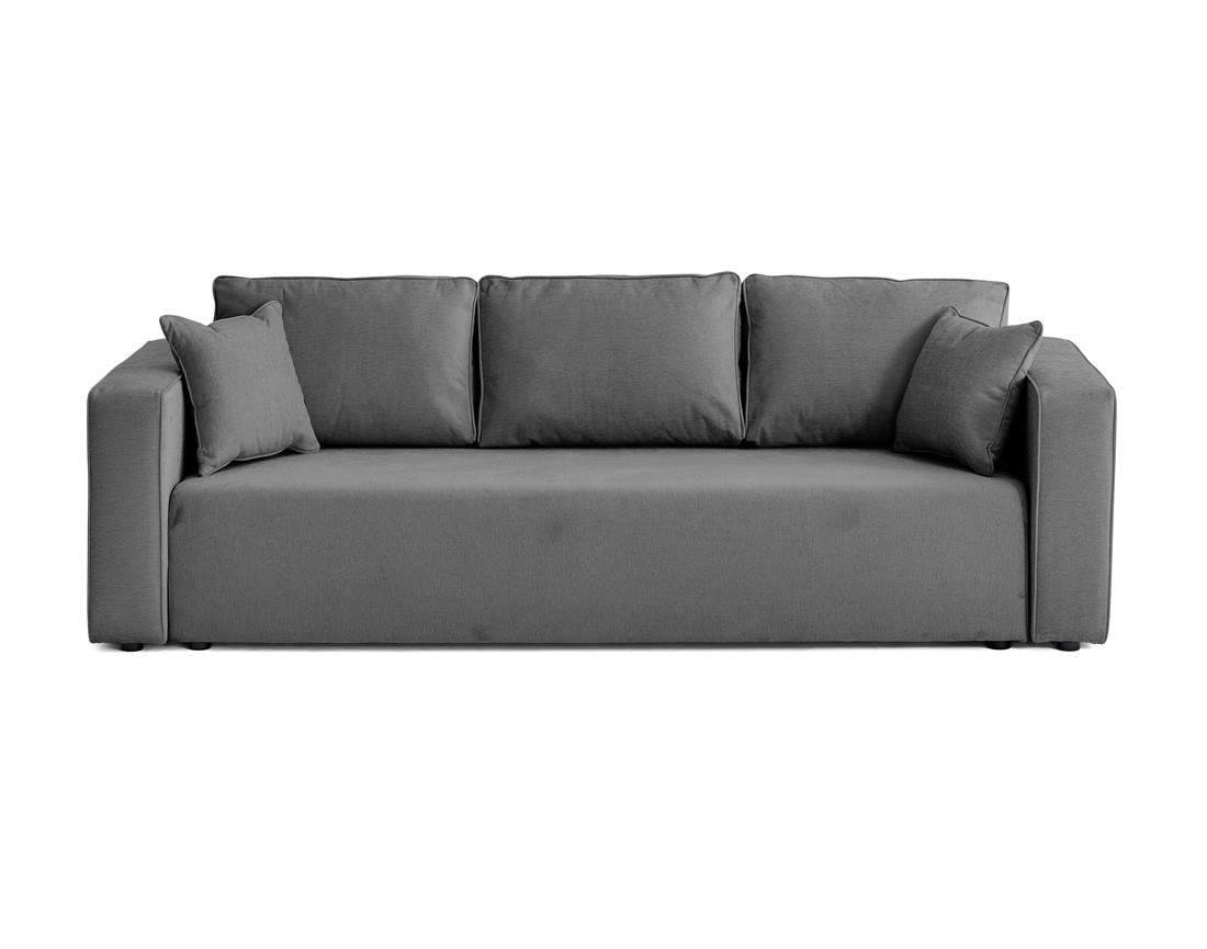 Canapé 3 places - convertible avec coffre - en tissu - Topaze