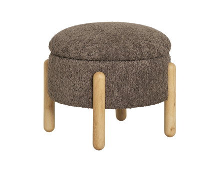 Pouf en tissu bouclette Rosie