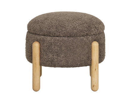 Pouf en tissu bouclette Rosie