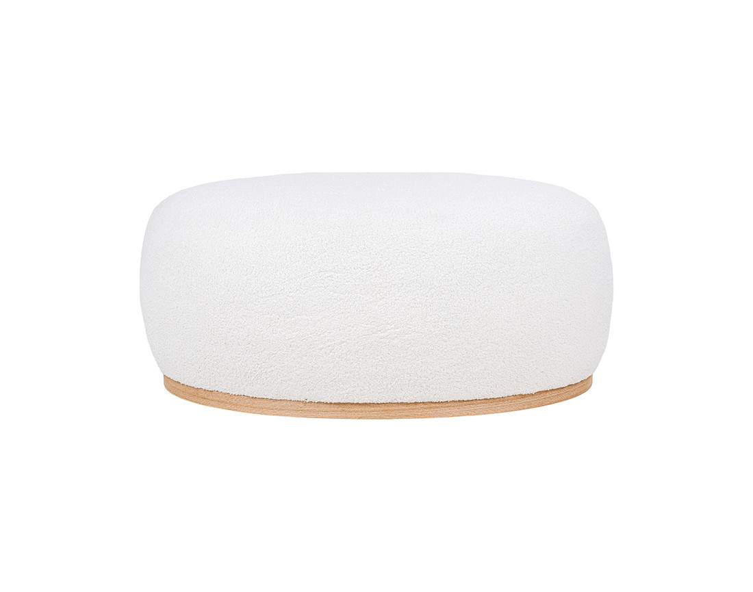Pouf en tissu bouclette Amy