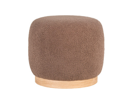 Pouf en tissu bouclette Kasia