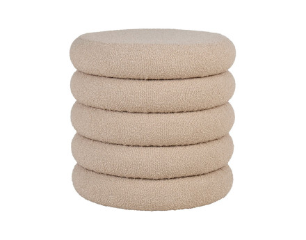 Pouf en tissu bouclette Marely