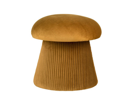 Pouf en velours Bobly