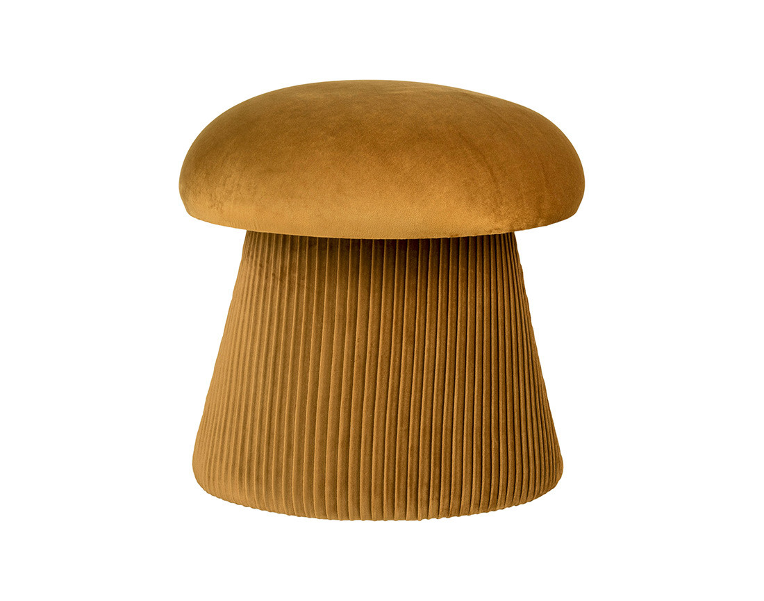 Pouf en velours Bobly