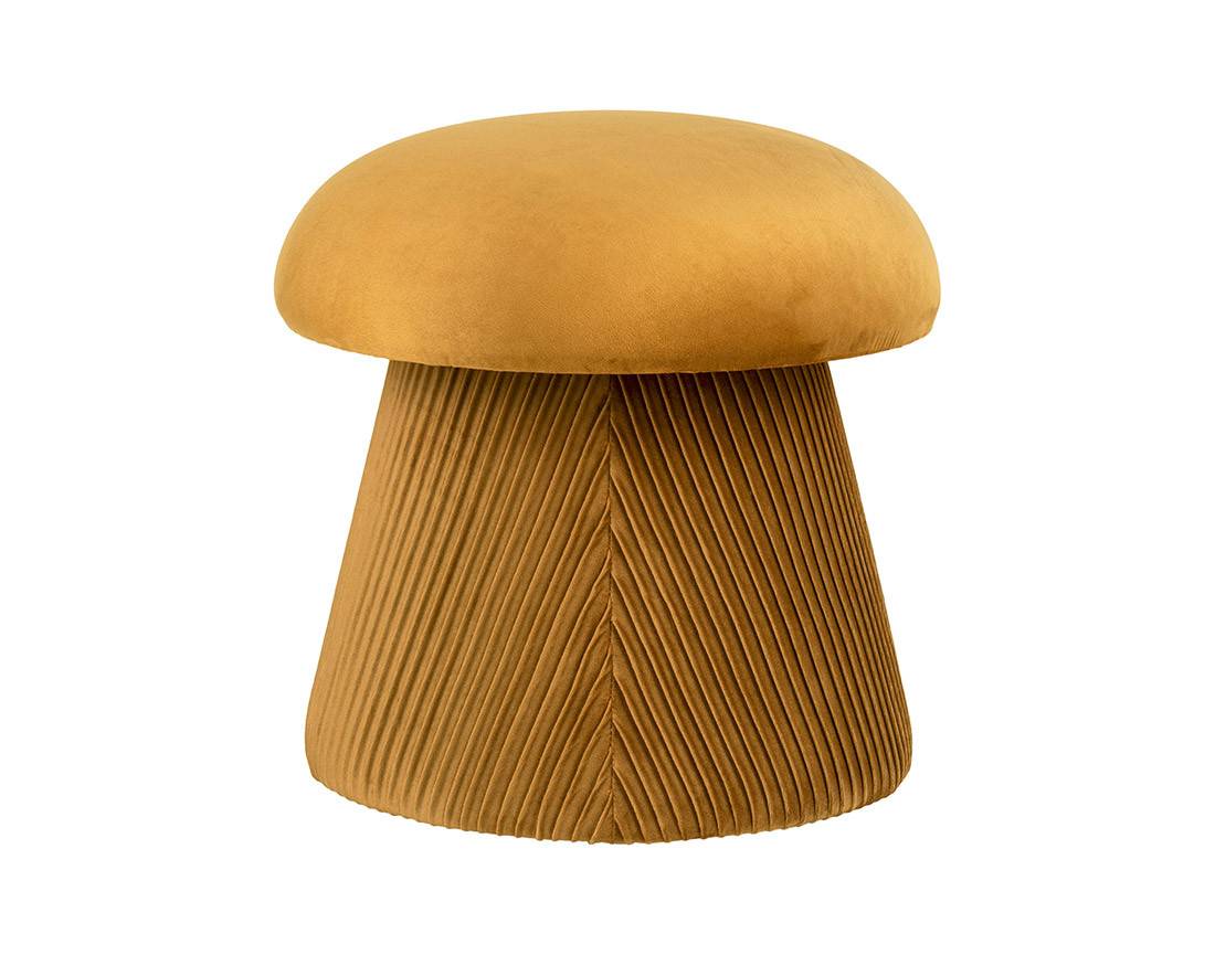 Pouf en velours Bobly