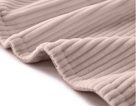 Plaid 200x140 cm en velours côtelé et velours Palerma