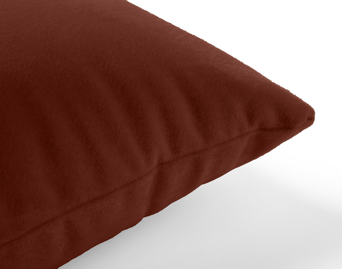 Coussin 45x45 cm en velours Flamingo