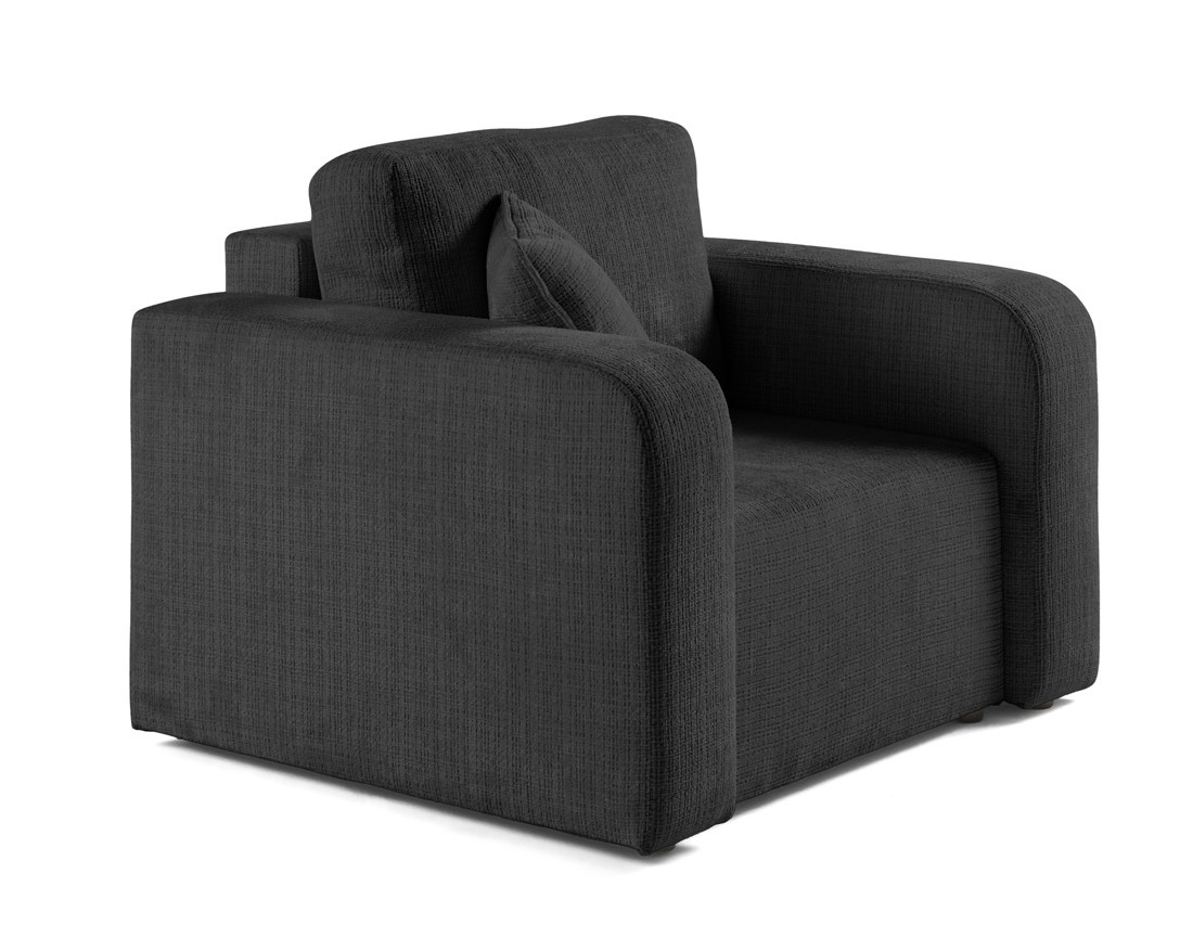 Fauteuil en velours texturé Miro