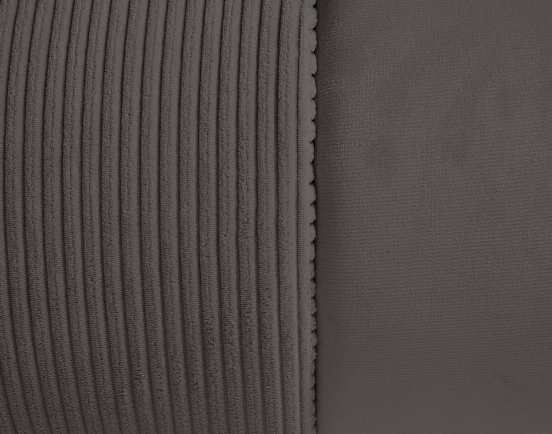 Canapé 3 places convertible avec coffre en velours et velours côtelé Elio