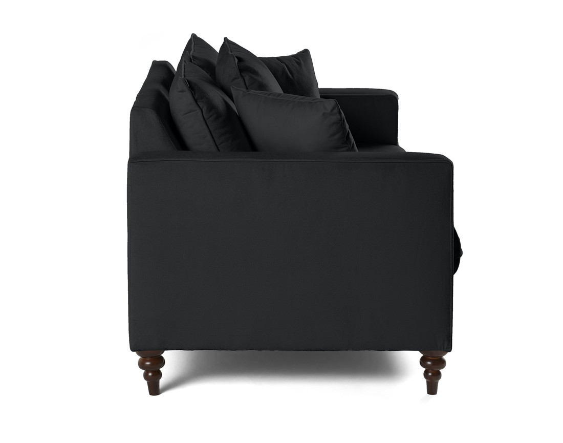 Canapé droit 2 places en velours Flamingo