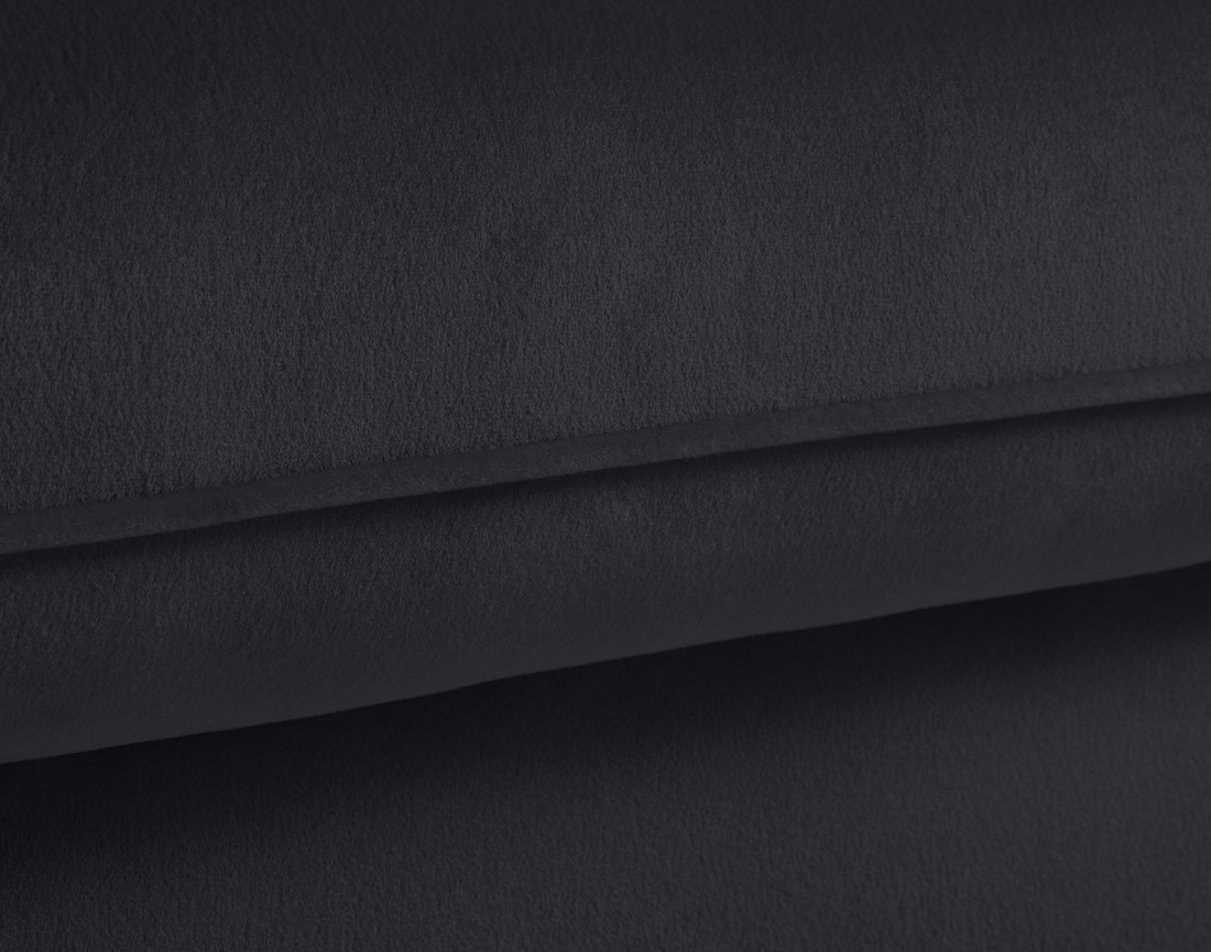 Canapé droit 2 places en velours Flamingo