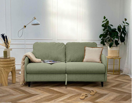 Canapé 3 places convertible express quotidien en tissu Cosmos