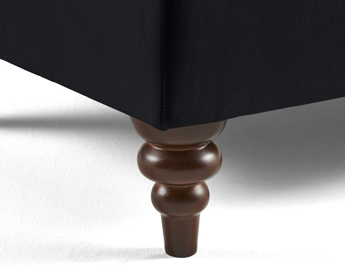 Canapé droit 2 places en velours Flamingo