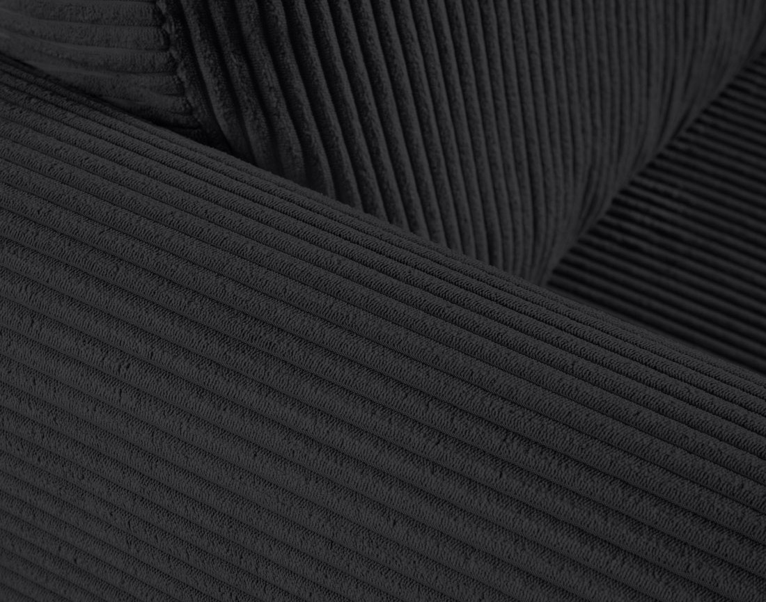 Canapé 3 places convertible déplimousse en velours côtelé Marilia