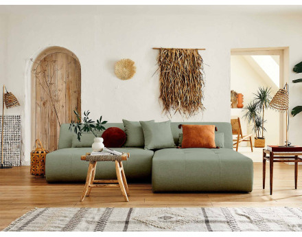 Canapé d'angle réversible modulable 4 places - en tissu - Onyx