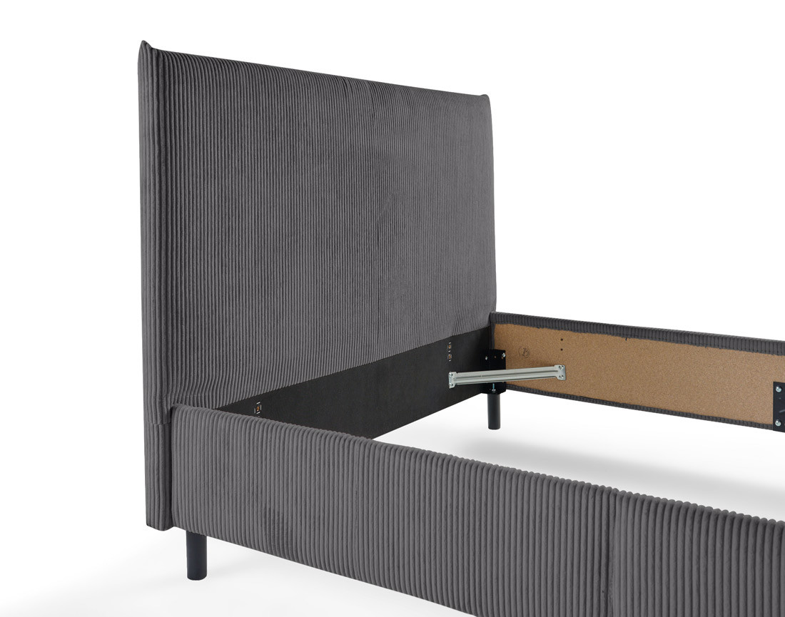 Cadre de lit 160x200 cm en velours côtelé Botticelli