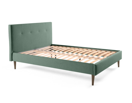 Lit 140x190 cm avec sommier inclus en tissu Monet