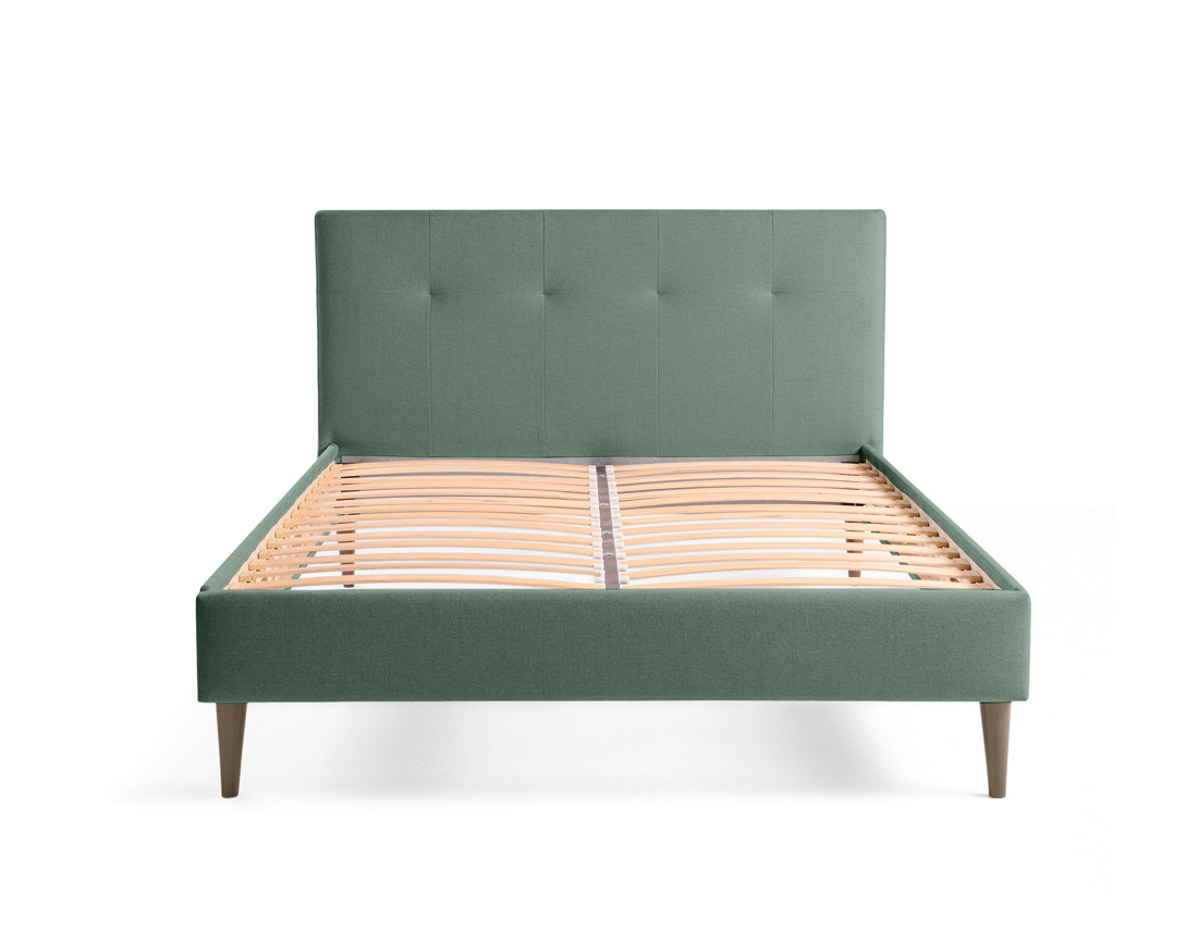 Lit 140x190 cm avec sommier inclus en tissu Monet