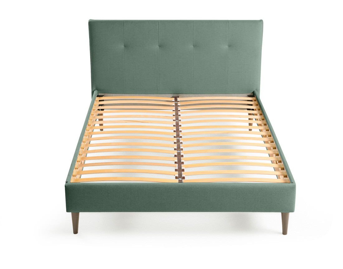 Lit 140x190 cm avec sommier inclus en tissu Monet