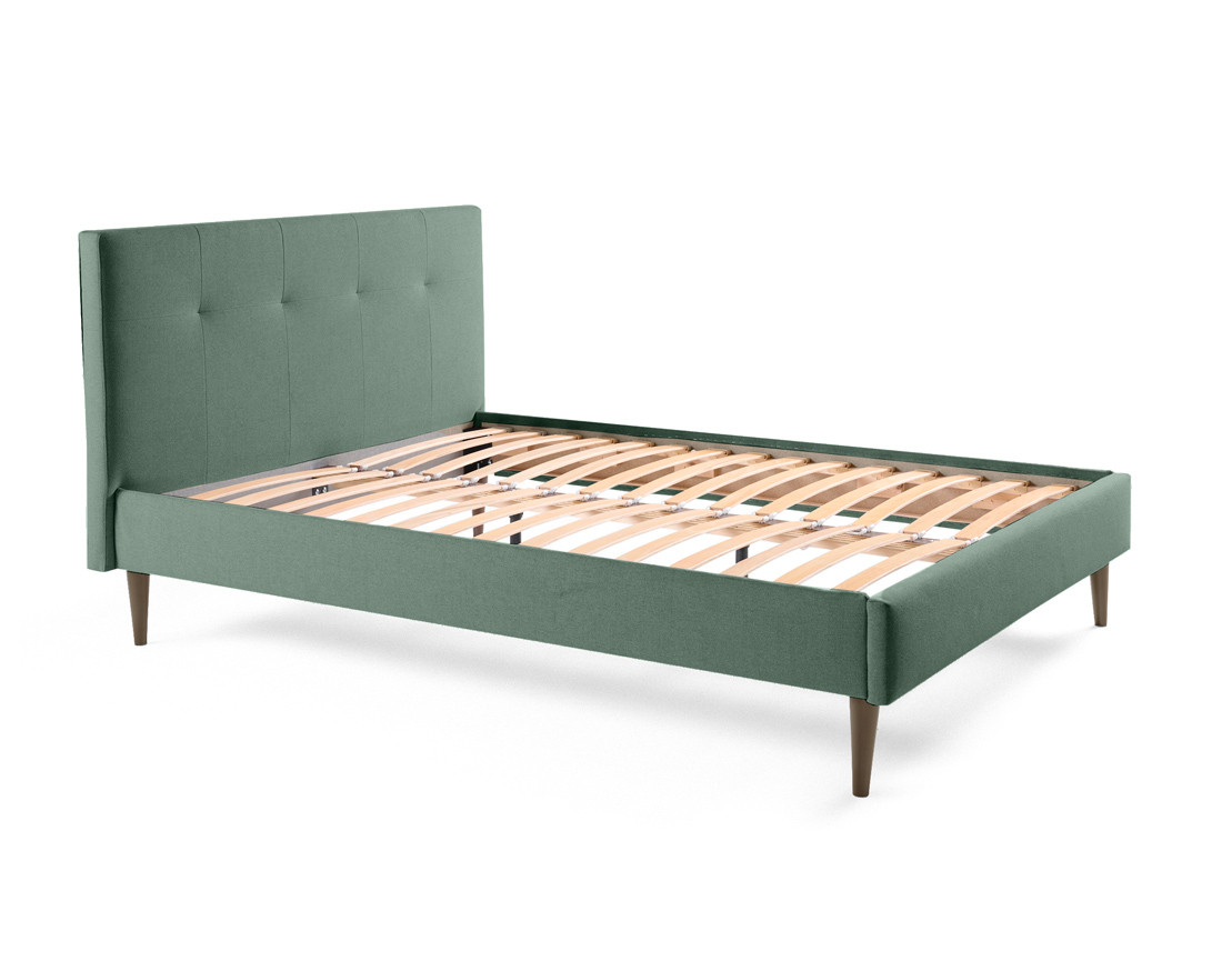 Lit 160x200 cm avec sommier inclus en tissu Monet