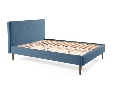 Lit 160x200 cm avec sommier inclus en tissu Monet