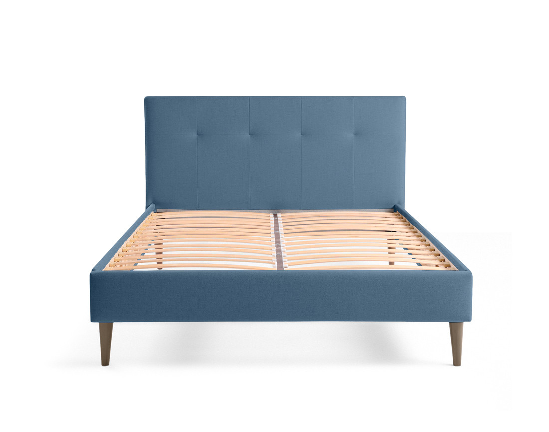 Lit 160x200 cm avec sommier inclus en tissu Monet