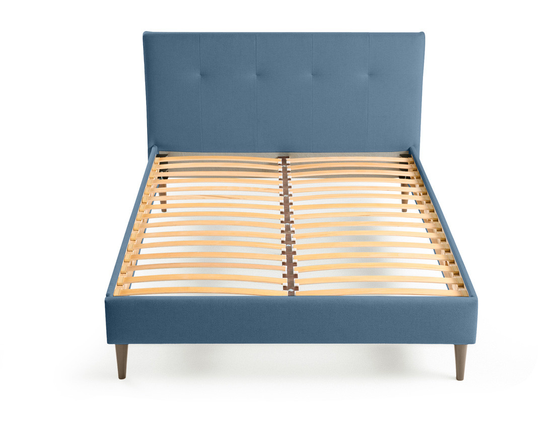 Lit 160x200 cm avec sommier inclus en tissu Monet