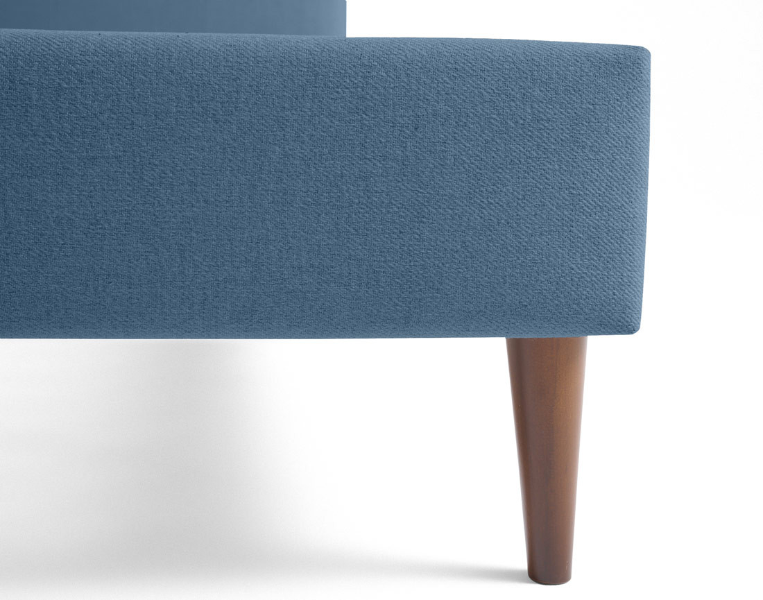 Lit 160x200 cm avec sommier inclus en tissu Monet