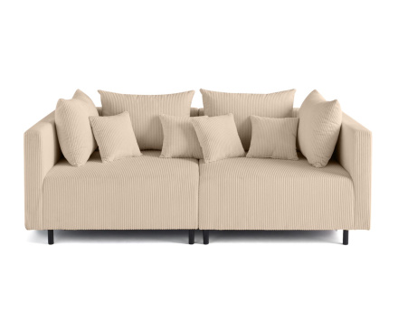 Canapé modulable 2 places en velours côtelé Edinburg