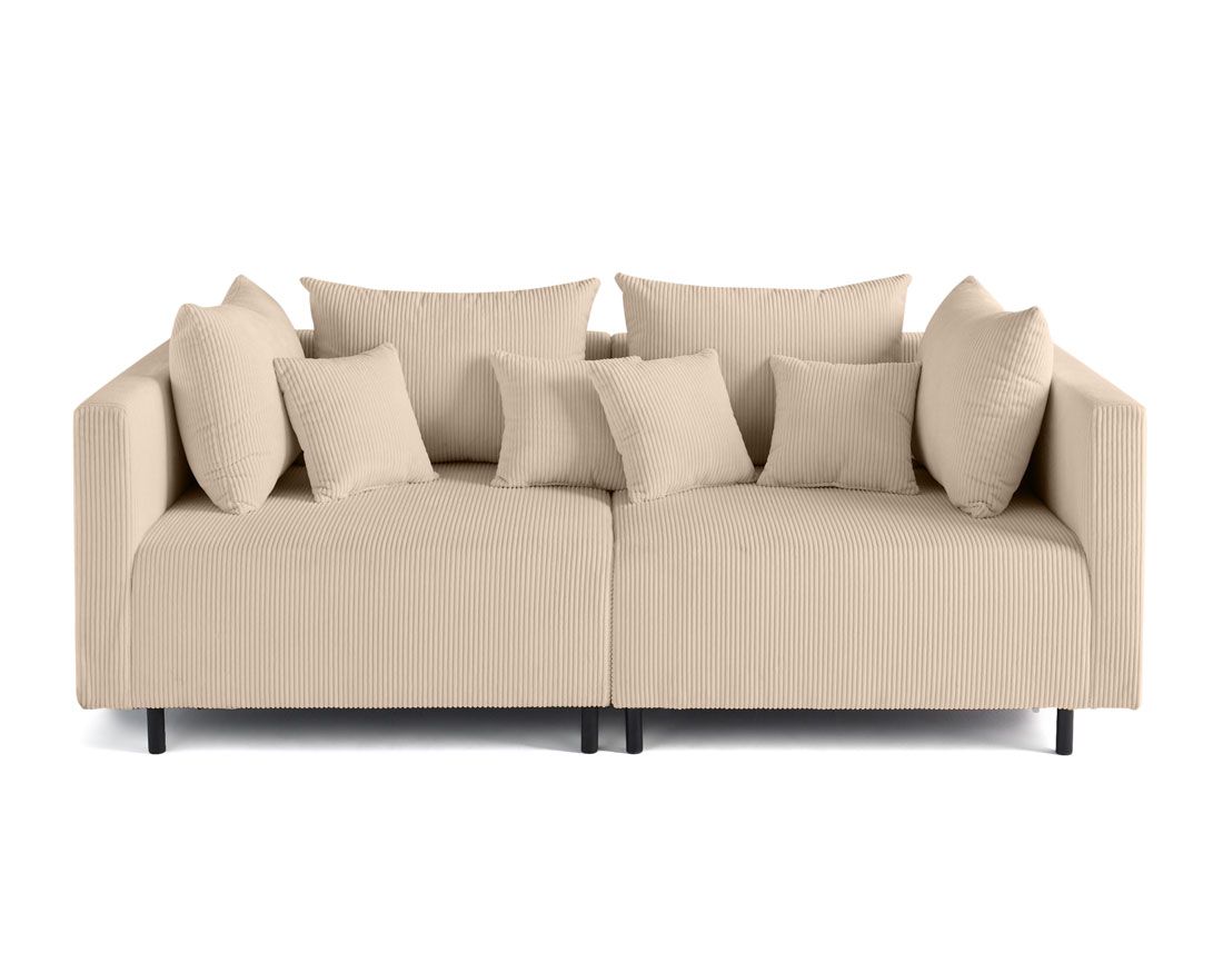 Edinburg - canapé modulable 2 places - en velours côtelé Lisa Design