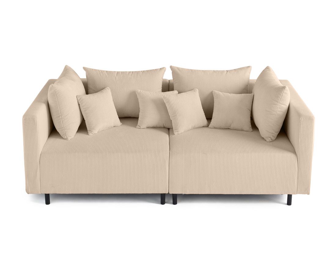 Edinburg - canapé modulable 2 places - en velours côtelé Lisa Design