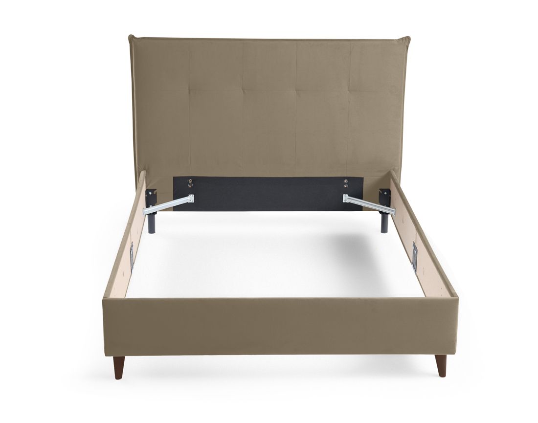 Dali - cadre de lit - 140x190 - en velours Bestmobilier