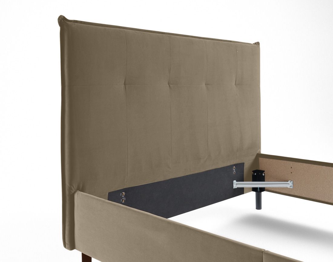 Dali - cadre de lit - 140x190 - en velours Bestmobilier